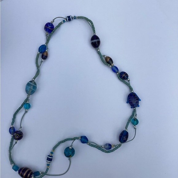 Glass beaded necklace - Picture 2 of 8